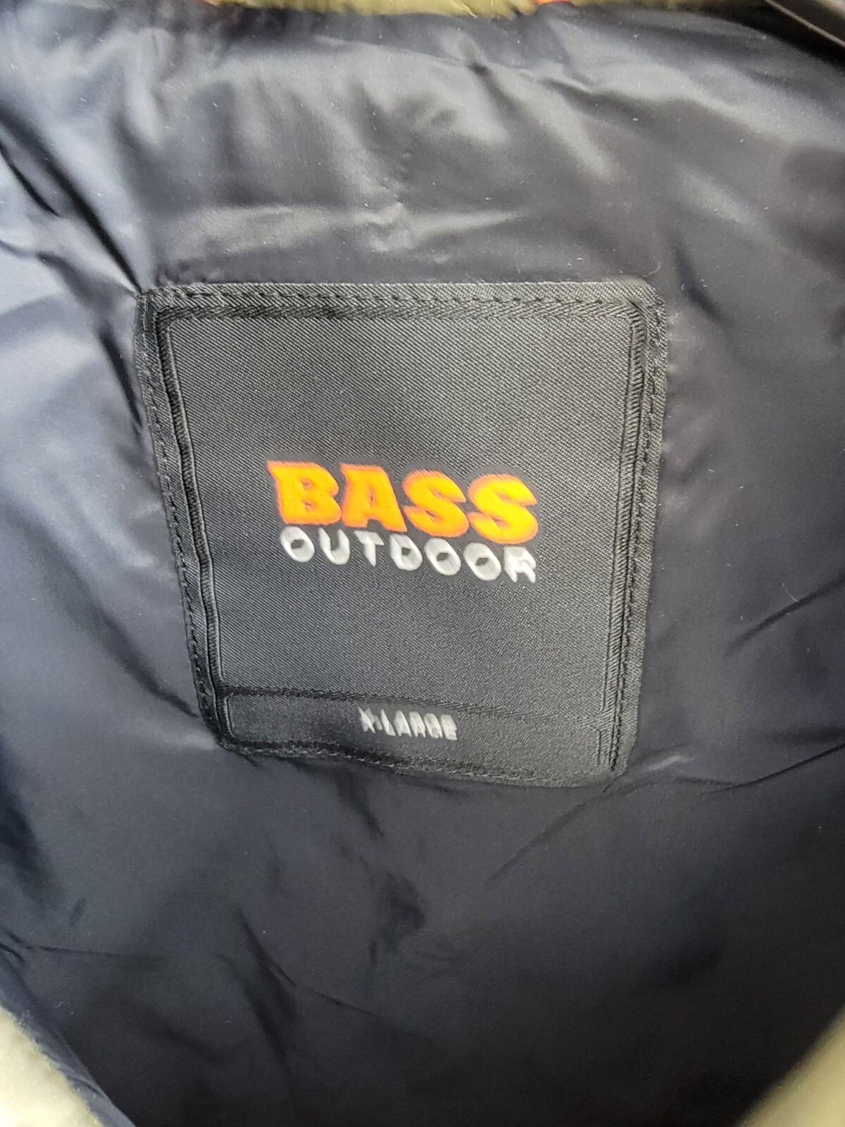 Bass Outdoor Delta Diamond Quilted Packable Puffer Vest Men's XL Olive Combo - Picture 15 of 16