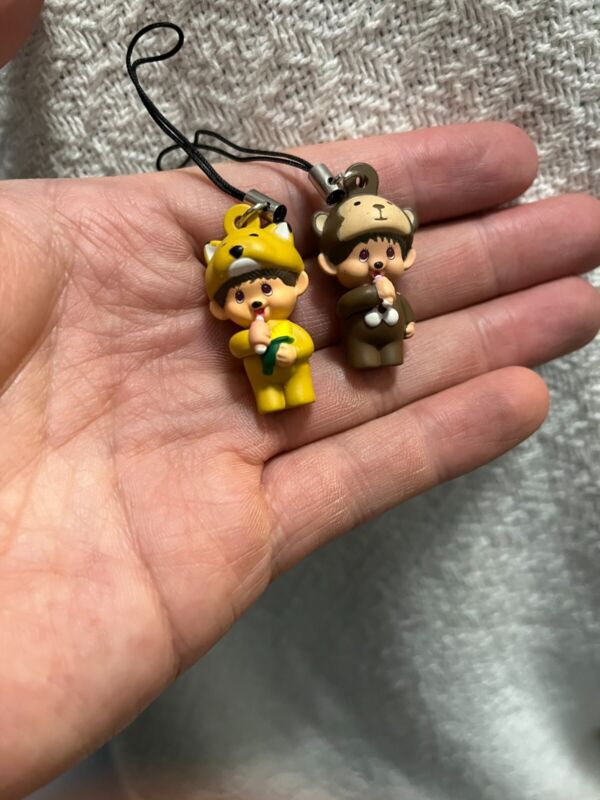 Monchhichi Mini Figure Keychains Zodiac Monkey Dog 2x