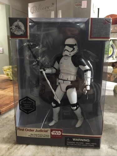 Star Wars Black First Order Judicial Stormtrooper Elite Series Die Cast Figure