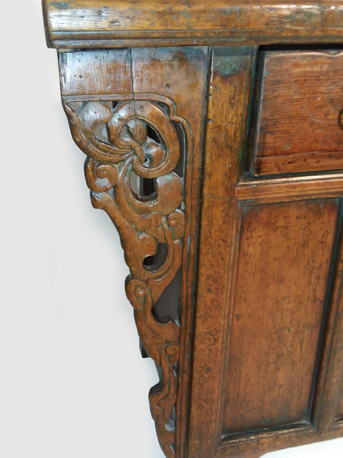 Antique Chinese Asian Buffet Sideboard Credenza Cabinet Altar Elm