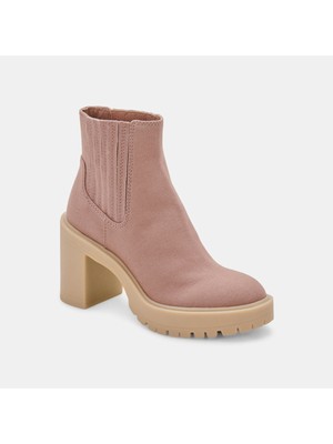 

Женские бежевые ботильоны на платформе 1 дюйм DOLCE VITA с круглым носком и блочным каблуком 7,5, Бежевый, CASTER