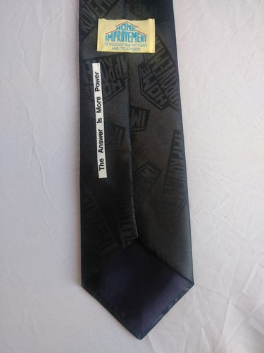 Black Home Improvement Neck Tie The Answer Is More Power Flawless Vintage USA