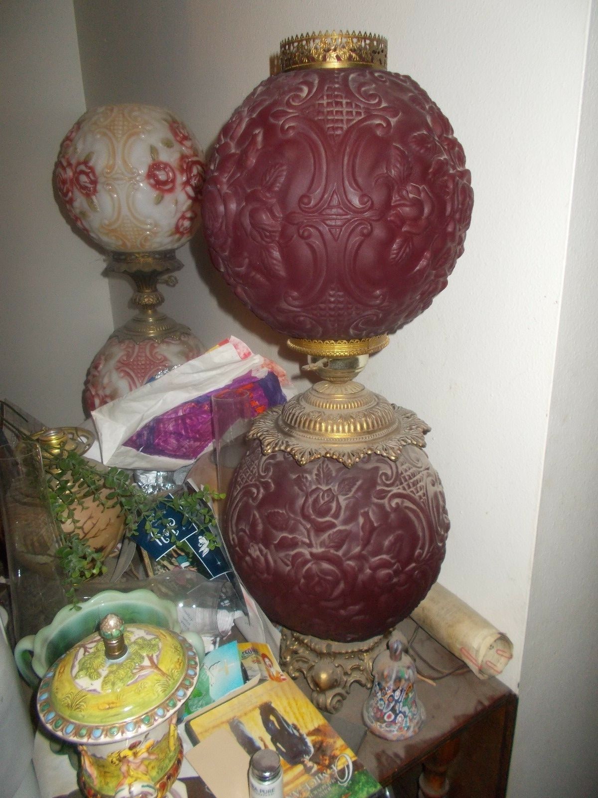 Gone with the Wind Lamp/GWTW Lamp/Banquet/ Parlor Lamp with Roses