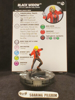 BLACK WIDOW - 006 Common - Spider-Man & Venom Absolute Carnage Heroclix Set #6