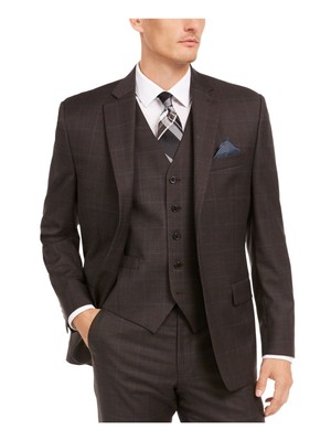 

RALPH LAUREN Мужской коричневый пиджак в клетку Windowpane из полушерстяной куртки, LACA12AM0036