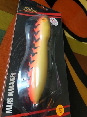 SALMO MAAS MARAUDER 18,  Neon Firetiger 7'', BIG GAME LURE MM18LFT Free Shipping!