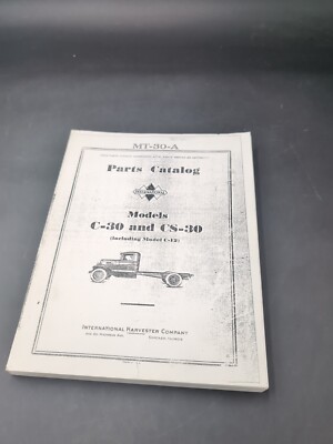 International C-30 And CS-30 Parts Catalog Book Manual MT-30A