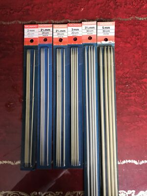 Aero, Milward, Ace, Whitecroft Double Pointed DPN Knitting Needles (set of 4)