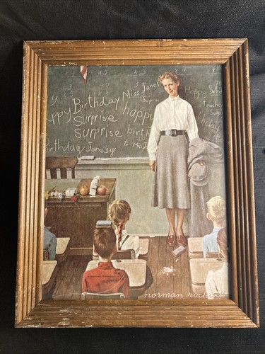 絵画 Norman Rockwell Birthday Happy Birthday Miss Jones (School Teacher), 1956 by Norman