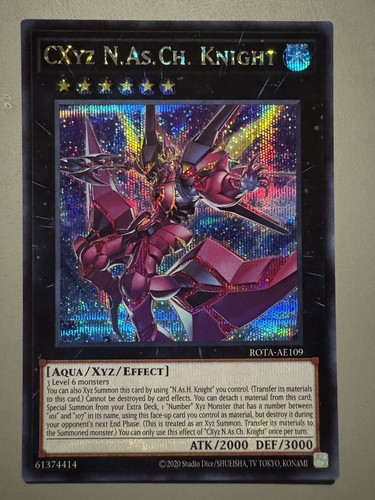 YUGIOH CXYZ N.AS.CH. KNIGHT ASIA ENGLISH EDITION ROTA-AE109 YUGIOH CXYZ N.AS.CH. KNIGHT ASIA ENGLISH EDITION ROTA-AE109