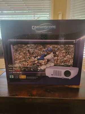 Cinema Scope Smart Projector Model G62-W9 (New In Box)