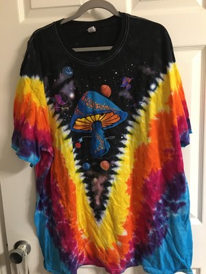 Vintage 3X Mushroom T Shirt Liquid Blue