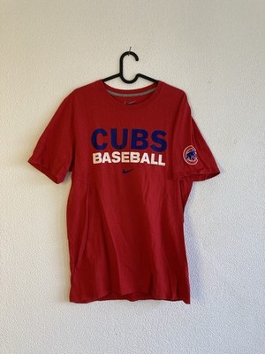 Nike Chicago Cubs T-Shirt MLB Baseball, Rot, Größe M