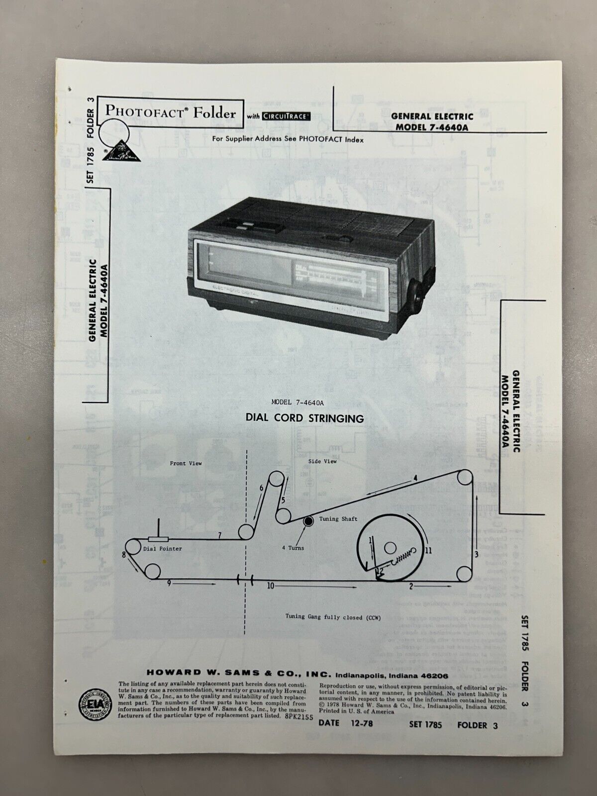 General Electric 7-4640A Service Manual Sams Photofact Free General Electric 7-4640A Service Manual Sams Photofact Free