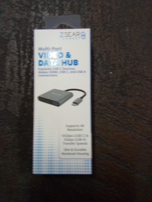 ZGEAR USB-C TO HDMI, USB-C, USB-A VIDEO & DATA MULTI-PORT HUB #106927#