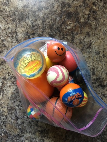 Vintage Rubber Bouncy Ball 31 Pc Lot ~ Vending Machine Toy Vitaball