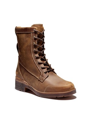 

TIMBERLAND Womens Brown 1/2 Platform Lace Up Graceyn Hiking Boots, Коричневый, TB0A2F8EF13