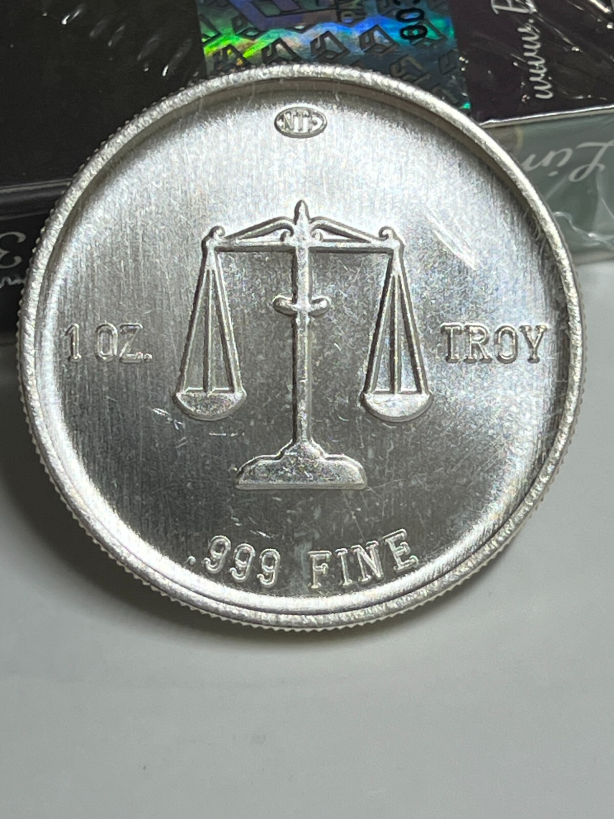 NTF 1982 Rare Vintage Eagle ~Concave~ 1 Troy Oz. .999 Fine