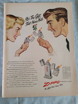 ZIPPO BILSTEIN ADVERTISING(広告) LIGHTER 1950'S ADVERTISEMENT ZIPPO LIGHTER WITH ORIGINAL BOX | eBay