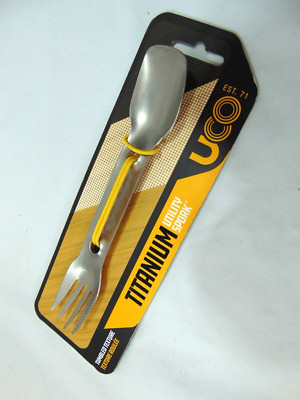 UCO Titanium Utility 3-in-1 Utility Sport, Tumbled Texture, FDA Food Safe