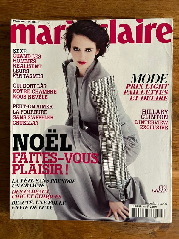 Marie Claire French #664 Decembre 2007 - Eva Green - Hillary Clinton - Mode Pub