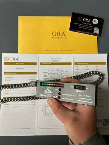 Miami Cuban Link Stainless Steel Chain Necklace Iced MOISSANITE Clasp Hip Hop