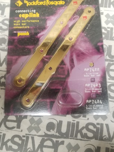 Old School Rockford Fosgate RP7422 4-In-Line Buss Bar Set