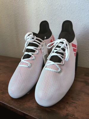 Adidas X 17.2 FG Size 10.5 NWT CP9186 Cleats Mens Red White Black Mexico USA