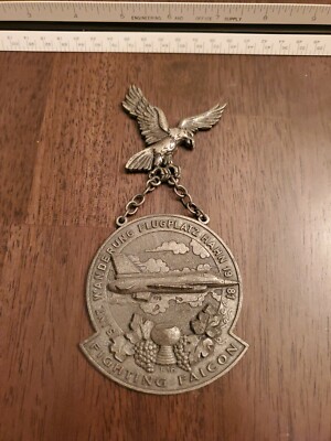 VTG FIGHTING FALCON MEDAL 5 INT WANDERUNG FLUGPLATZ HAHN 1981 F16 USA/GERMAN MIL