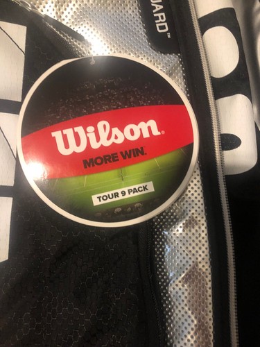 New With Tags Wilson Tour 9 pack Tennis Bag with shoulder straps