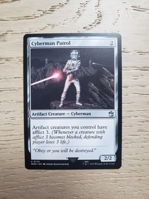 Cyberman Patrol 0174 MTG Doctor Who Set Uncommon NM English