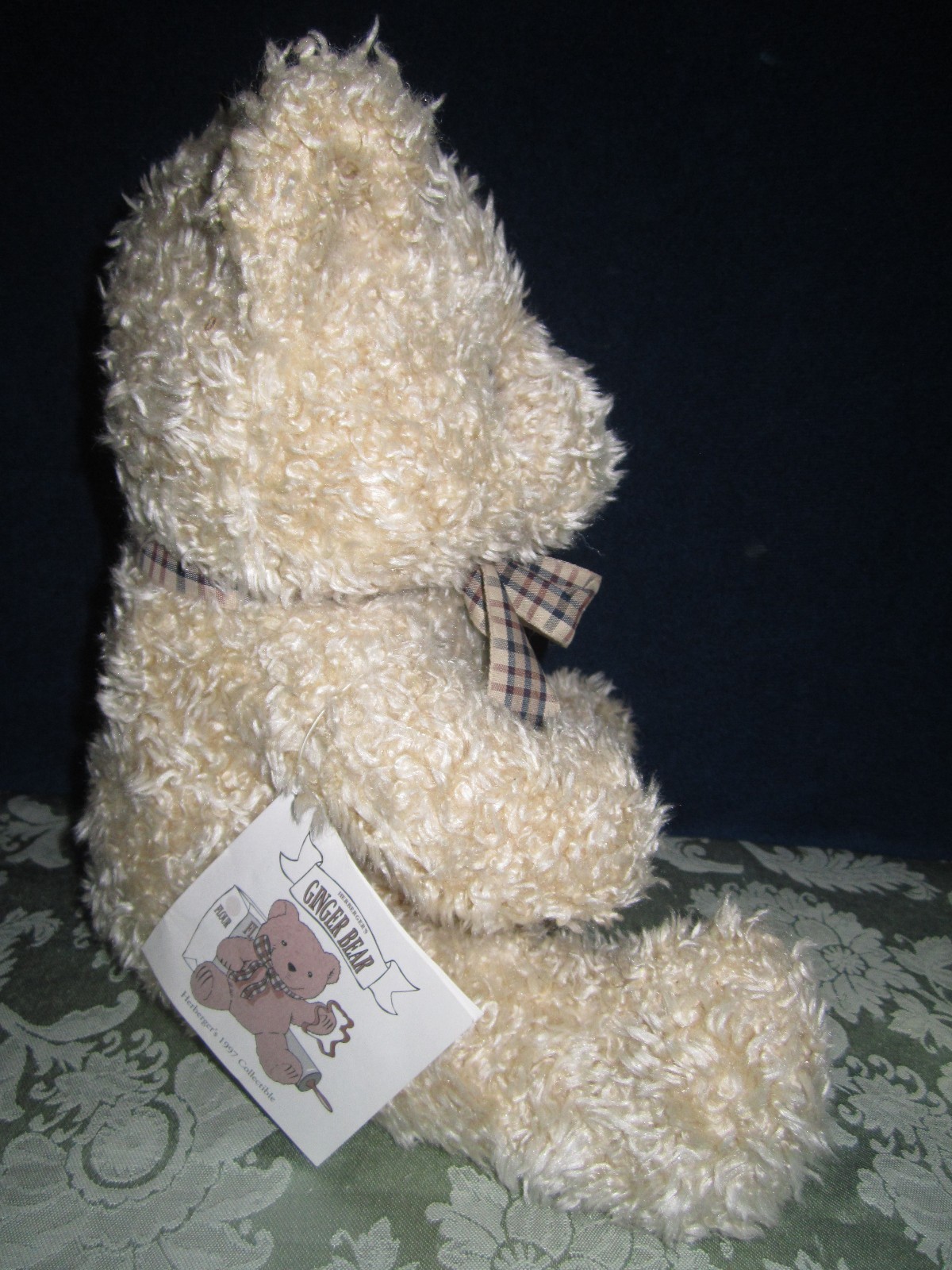 Vintage Herberger's Cookie Cutter + Recipe & Ginger Teddy Bear 1997 exclusive