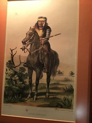 Native American Indian Apache Lipan Warrior Seminole Chf Sarony lithograph print