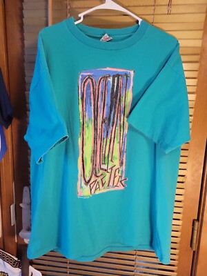 Vintage 1992 Ocean Pacific Surf Graffiti Tee T Shirt Art 90s Skate Colorful XL