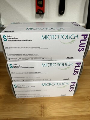 Lot Of 3  Micro-Touch Micro-Thin Nitrile Exam Gloves: Small 150/Box