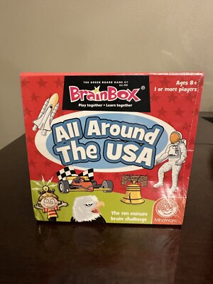 **NEW** MindWare Brain Box ''Around The USA'' Educational Card Game