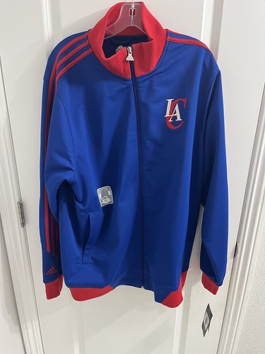 Adidas Los Angeles LA Clippers Blue / Red Track Jacket Men's