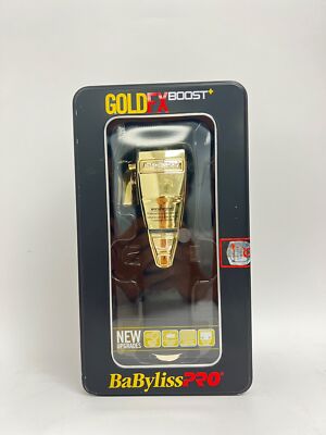 BabylissPro GOLDFX BOOST Cord/Cordless Lithium-Ion Adjustable Clipper FX870GBP
