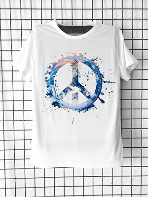 Tee-shirt Love and peace Projection Planète terre Earth Ecologie Paix Climat