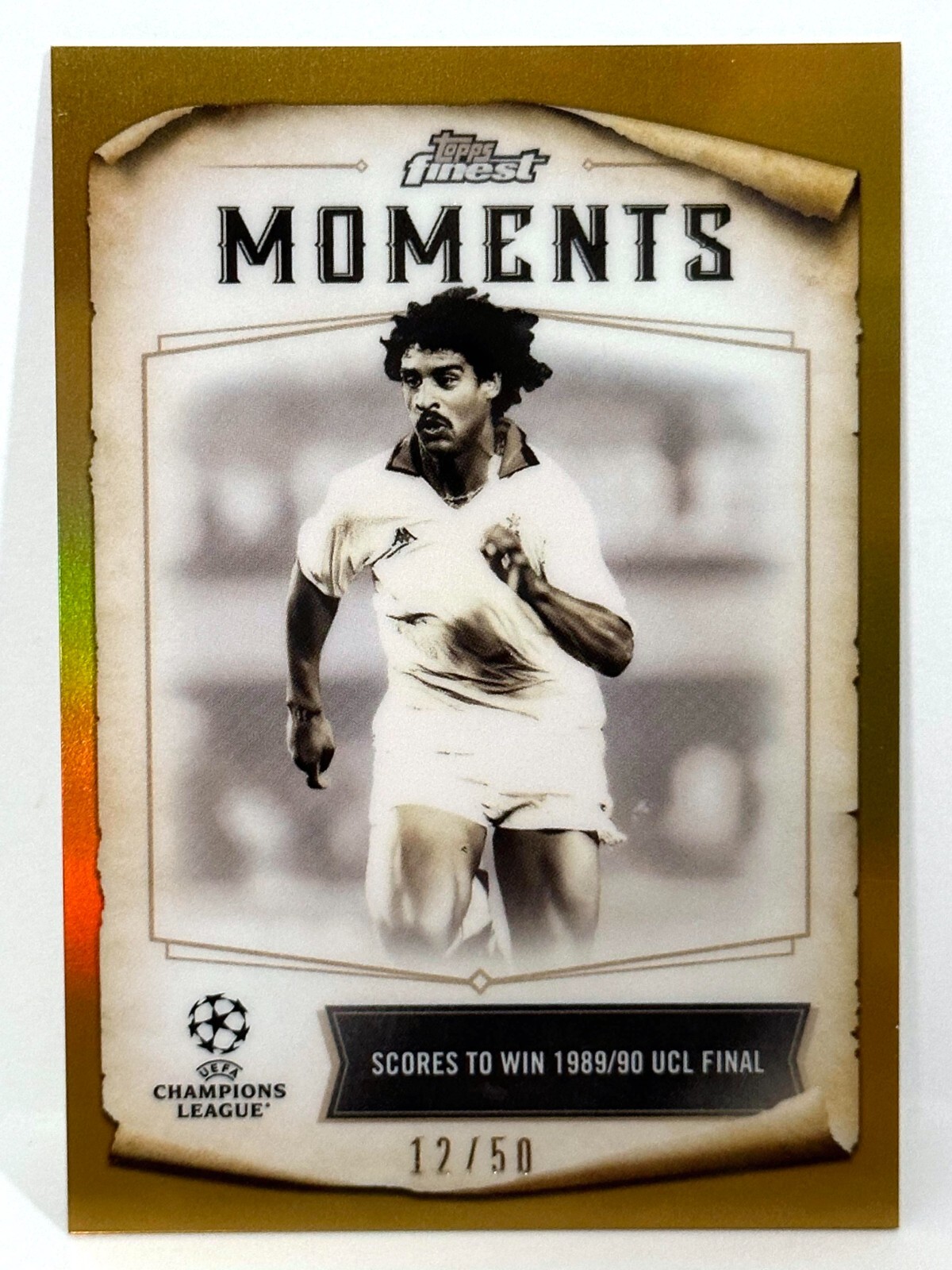 22-23 Topps Finest RIJKAARD 直筆サイン 世界100枚 2022-23 Topps Finest UCL Finest Moments AC Milan Frank