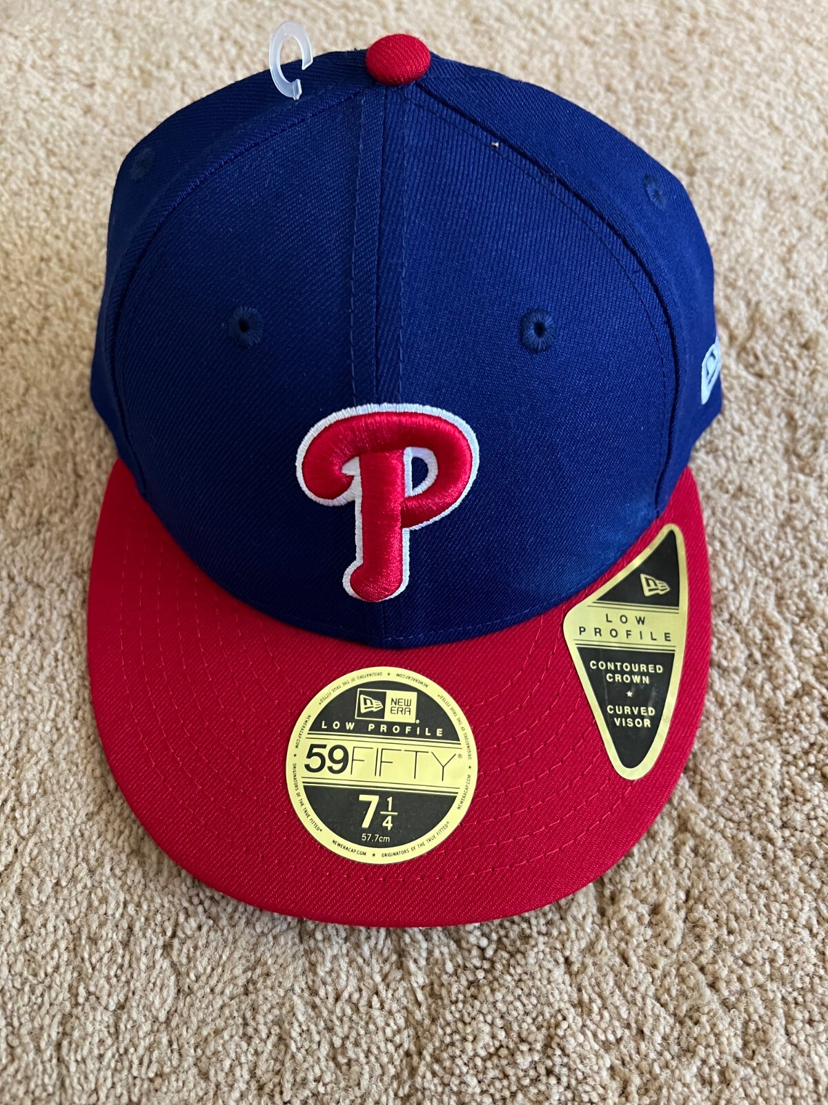 New Era Phillies 59FIFTY キャップ 7 1/4 New Era 59fifty Philadelphia Phillies Baseball Hat Size 7 1