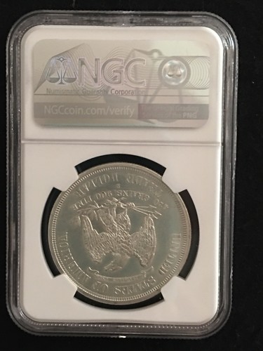 1876 S Trade Dollar Unc Details NGC