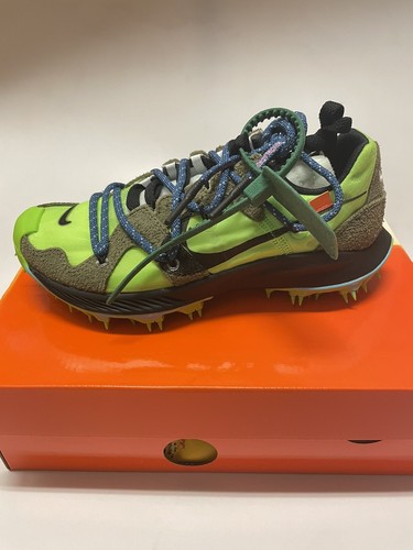 Pre-owned Nike X Off-white Zoom Terra Kiger 5 Electric Green Cd8179-300 Women's Size 5 Us