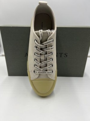 

ALLSAINTS Мужские кроссовки Chalk White Logo с протектором Jaxon Cap Toe Athletic Sneakers, Белый, ZM0218