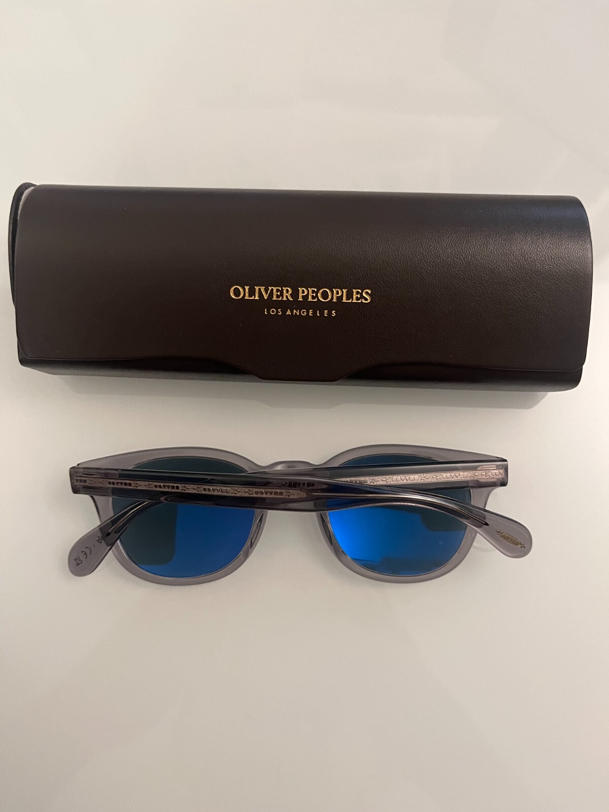 Pre-owned Oliver Peoples Sheldrake Sun Msrp$506 Indigo Photochromic Robert Downey Jr. Fav