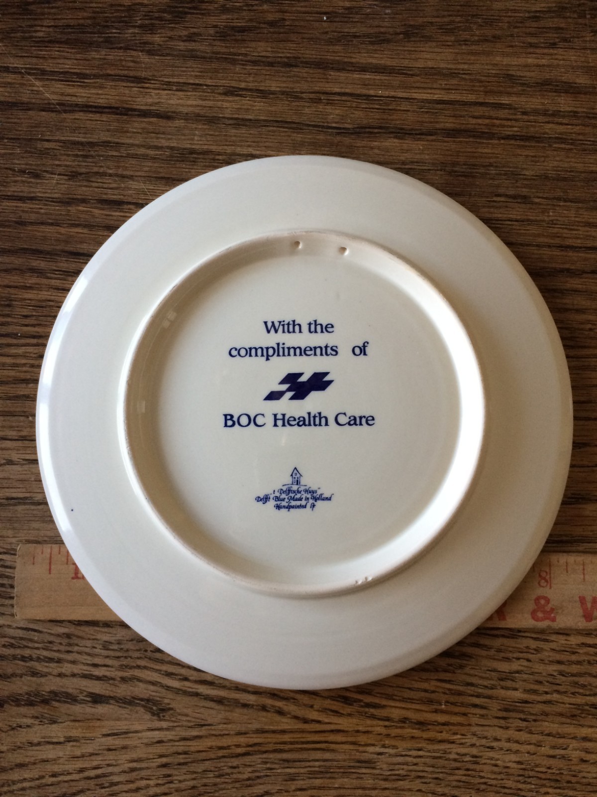 DELFT 10th WORLD CONGRESS OF ANAESTHESIOLOGISTS HAGUE 1992 PLATE RARE Doctor HEA