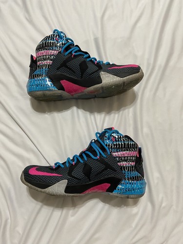 Nike LeBron XVIII size 12 メンズ Nike MEN'S Lebron XII 12 SIX MERIDIANS Hyper Crimson Volt