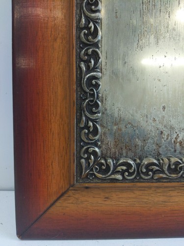 VINTAGE Antique WOODEN FRAMED CARVED  WALL HANGING DRESSING MIRROR