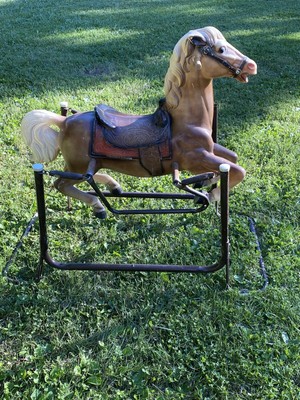 1950's rocking horse on springs