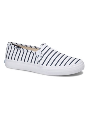 

KEDS Женские белые двухэтажные кроссовки без шнуровки с круглым носком и круглым носком  на платформе, Белый, WF62501
